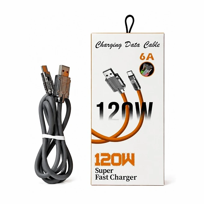 خرید کابل شارژ فست شارژ 120 وات مدل 6A اصل ✔ همرا دوم