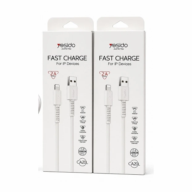 خرید کابل شارژ Lightning Yesido مدل CA120L اصل